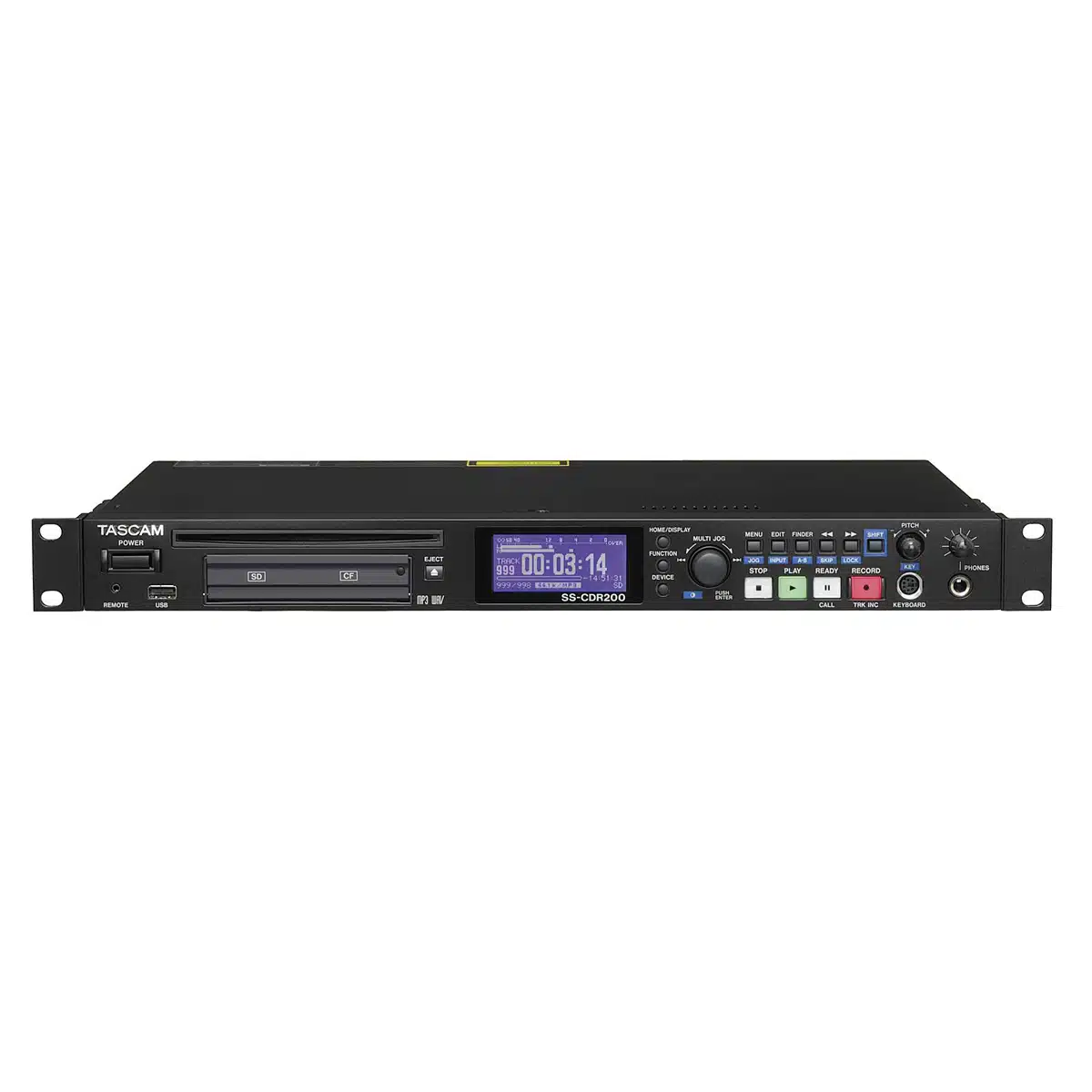 Enregistreur cartes CF/SD/USB + graveur CD Tascam SS-CDR200