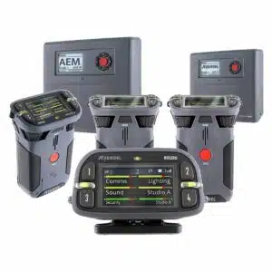 Système intercom HF Dect 4 postes Standalone Riedel Bolero livré avec une antenne