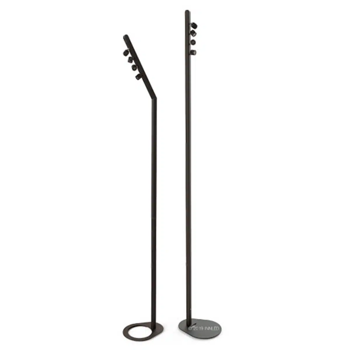 Pied éclairage de buffet Technopar T4 noir sur batterie